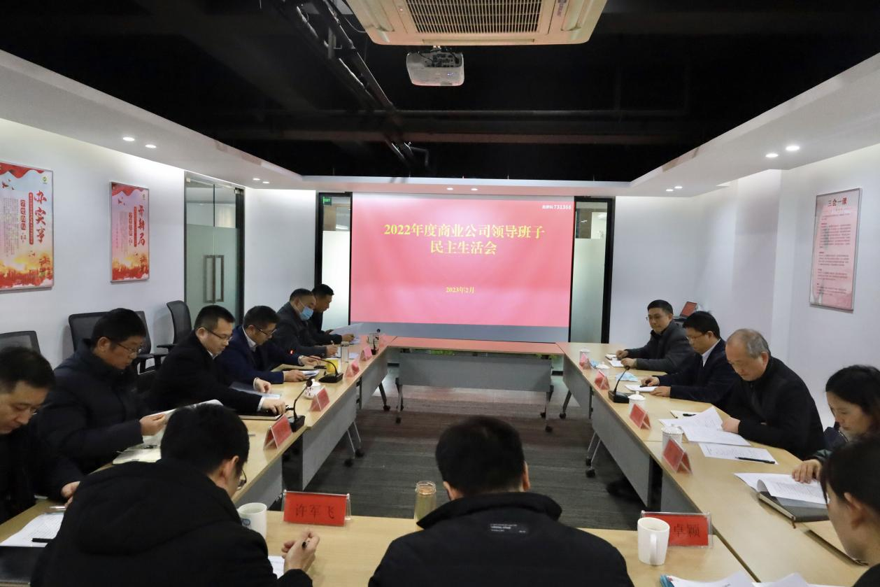 商業公司黨總支召開2022年度民主生活會